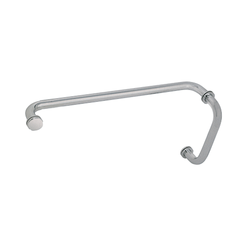 CRL Chrome 8" Pull Handle and 20" Towel Bar BM Series Combination With Metal Washers - BM8X20CH