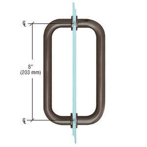 CRL 8" BM Series Tubular Back-to-Back Pull Handle