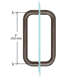 CRL 8" BM Series Back-to-Back Handle Without Metal Washers