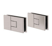 Juna Adjustable 180° Glass-Glass Hinge [Set of 2]