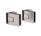 Juna Adjustable 90° Glass-Glass Hinge [Set of 2]