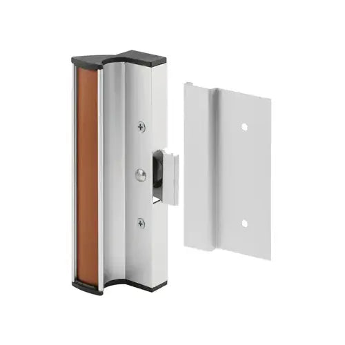 CRL Aluminum Clamp-Style Surface Mount Sliding Glass Door Handle 3" Screw Holes for International Doors - C1055