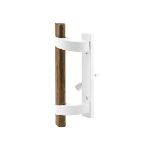 CRL White Sliding Glass Door Handle with Mortise Lock - C1219