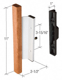 CRL Wood/Aluminum Mortise - Style Handle 3-15/16" Screw Holes -  C1019