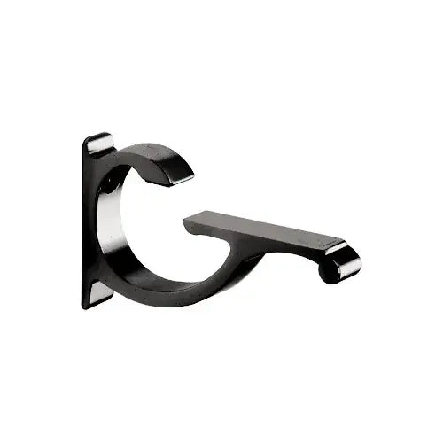 CRL Black Designer Aluminum Shelf Bracket for 5/8" to 3/4" Glass - CC75BL