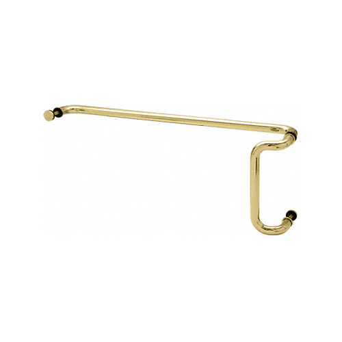 CRL Brass 10" x 28" Back-to-Back Offset Combination Push and Pull Handle Set - CD10X28BR