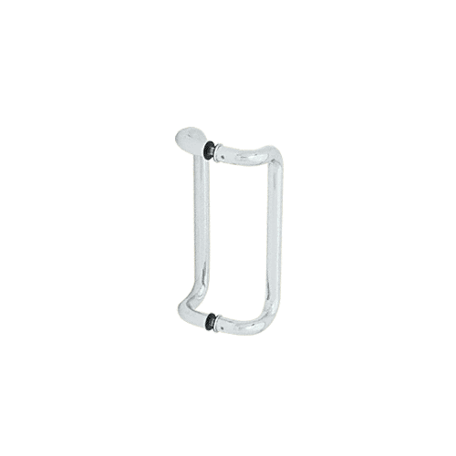 CRL 12" Polished Stainless Glass Mounted Offset Pull Handle- CD12X12PS