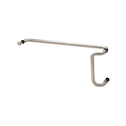 CRL Brushed Stainless 10" x 28" Back-to-Back Offset Combination Push and Pull Handle Set - CD10X28BS