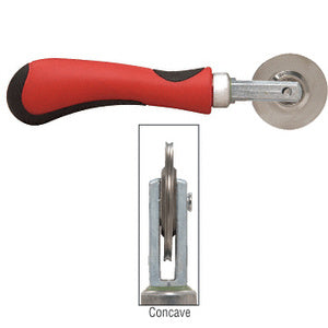 CRL Concave Edge Steel Spline Roller With 2" x 3/32" Wheel Comfort Grip Tool - CG27K6
