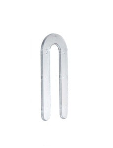 CRL Clear 1/8" x 3-1/2" Plastic Horseshoe Shims - CHS18