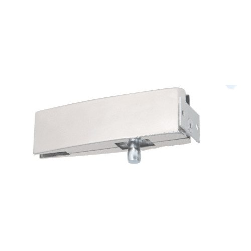CRL Brushed Stainless Wall Mount Transom Curved Patch - CPF34BS