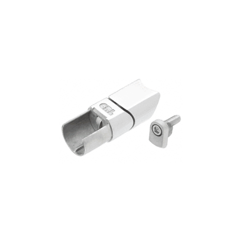 CRL Polished Stainless CRS Adjustable Upper Adapter for Sloped Bottom Rail use on Stairs - CR15BAUSPS