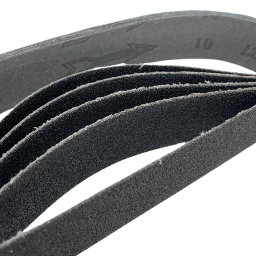 CRL 1-1/8" x 21" 600X Grit Glass Grinding Belt for Portable Sanders - 10/Bx - CRL118X21600X