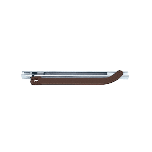 CRL Dark Bronze Finish Offset Arm Assembly with Mortise Type Slide-Track for 7/8" Deep Rail - CRL8010J0XBRZ