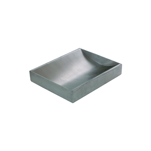 CRL Brushed Stainless Steel 12" Wide x 10" Deep x 2" High Standard Counter Top Deal Tray - CTC12
