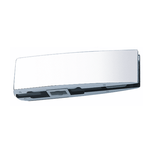 CRL Polished Stainless Finish Curved Bottom Door Patch with INT301 Insert - CPF10CPS