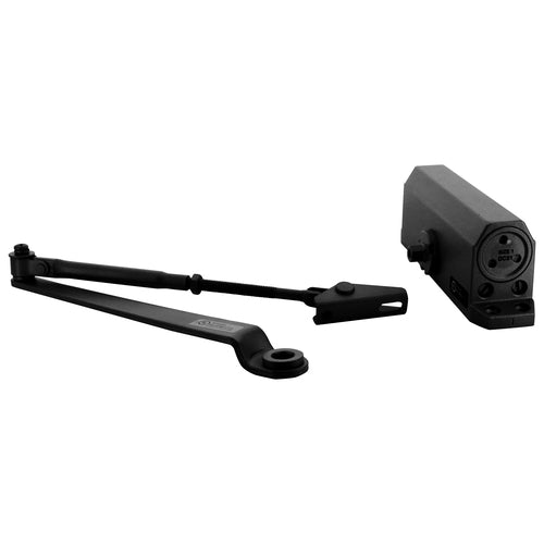 CRL Black ANSI Grade 1 Size 1 Light Duty Surface Mount Door Closer - DC51BLK