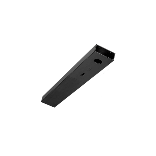 CRL Black Powder Coated 4-1/2" x 36" Single Door Header - DCHBLS