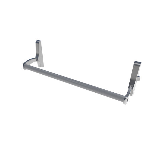 CRL Satin Aluminum Cross Bar Panic Exit Device - Right Hand Reverse Bevel Rim - DL1190RHRA