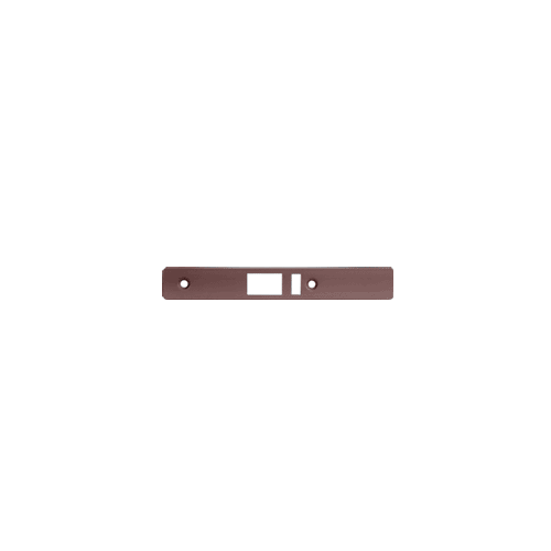 CRL Dark Bronze Radius Weather-stripped Faceplate for DL2140 Deadlatch Locks - DL2143DU