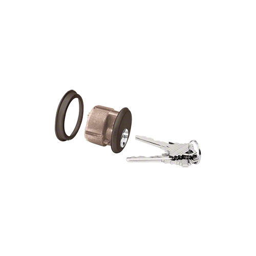 CRL Dark Bronze Single Mortise Cylinder with Yale '8' Keyway and Keyed Randomly - DL2170Y8KDDU