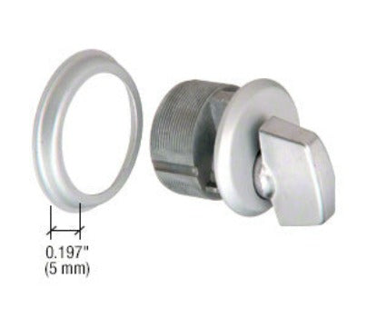 CRL Satin Aluminum Finish Mortise Thumbturn Cylinder - DL2172A