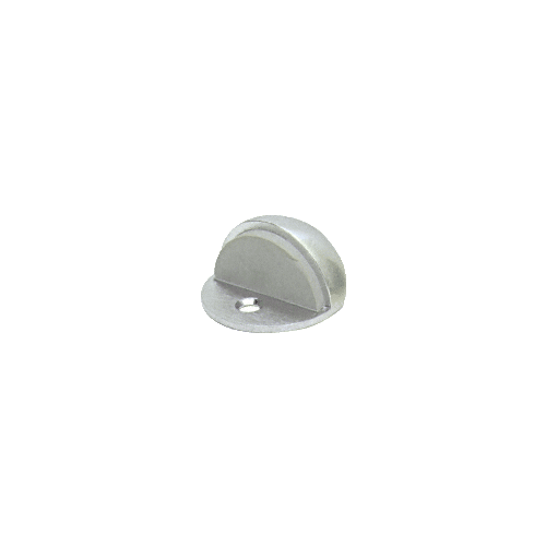 CRL Satin Chrome Zinc Diecast Floor Mounted Low Profile 3/32" Base Dome Stop - DL2501A