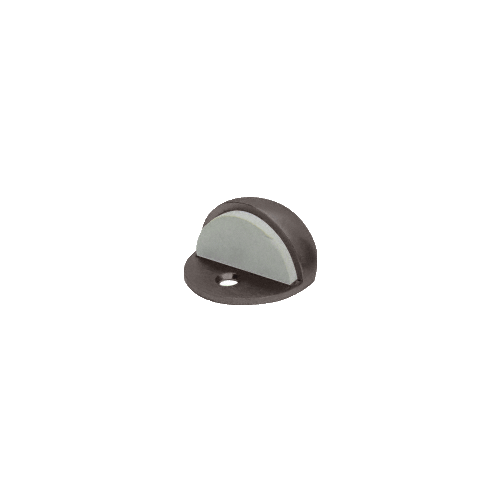 CRL Bronze Zinc Diecast Floor Mounted Low Profile 3/32" Base Dome Stop - DL2501DU
