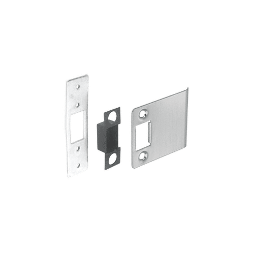 CRL Brushed Stainless Deadlatch Strike Set for 4-1/2" Wide Jamb - DL4545
