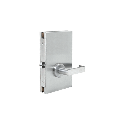 CRL Satin Anodized 6" x 10" RHR Center Lock With Deadlatch in Passage Lock Function - DL611RPSC