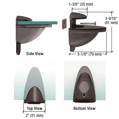 CRL Heavy-Duty Adjustable Shelf Bracket