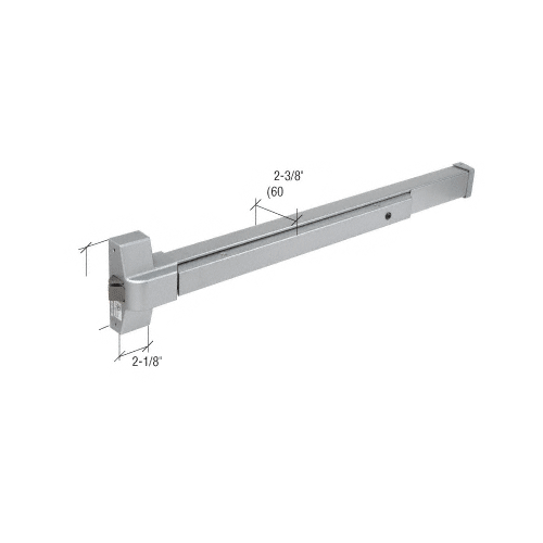 CRL Satin Stainless Steel Touch Bar Rim Panic Exit Device - DL950SS
