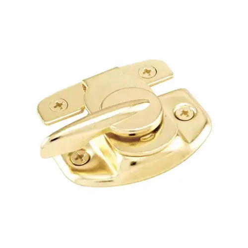 Brass Plated Window Sash Lock; 1-7/8" Screw Holes - F2527