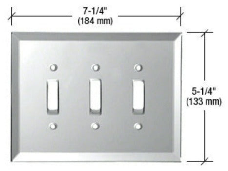 CRL 3X Toggle Glass Mirror Plate - GMP9C