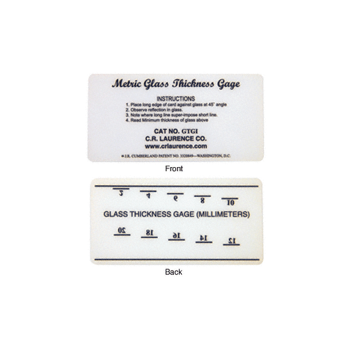 CRL Metric Glass Thickness Gauge - GTG1