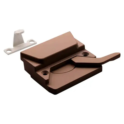 CRL Bronze Right Hand Casement Window Lock - 3/8" Screw Holes - H3573