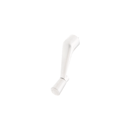 CRL White Casement Operator Handle with 3/8" Spline Size and 2-11/16" Length - H3713