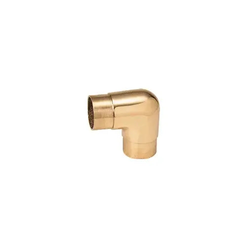 CRL Polished Brass Sharp Radius 90 Degree Corner for 1-1/2" (38.1 mm) Tubing - HR15HPB