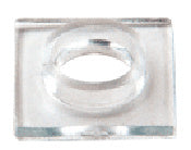 CRL Clear 3/4" Square Washer with Sleeve [10 pack] - HW060