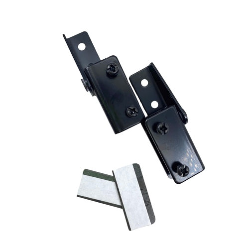 CRL Black Recess Mount Glass Door Hinges - GDH86BL