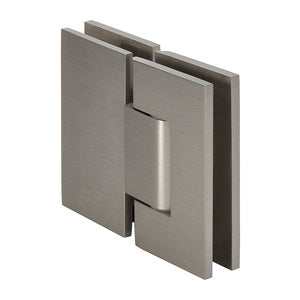 CRL Brushed Nickel Junior Geneva 180 Series 180 Degree Glass-to-Glass Hinge - JRG180BN