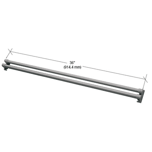 CRL Gray Storm and Screen Door Push Bar - K5166