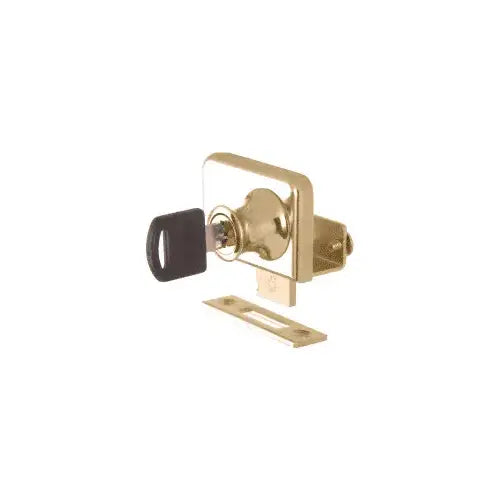 CRL Gold Plated Lock for 3/8" Double Glass Doors - Keyed Alike - LK348KA