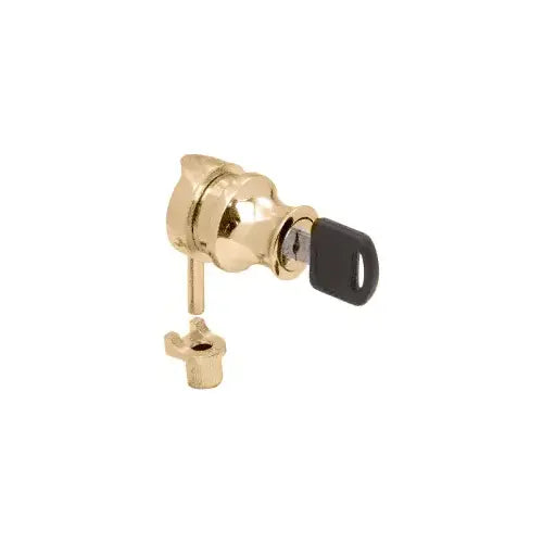 CRL Gold Plated Cylinder Lock for 1/4" Glass Doors - LK40KA