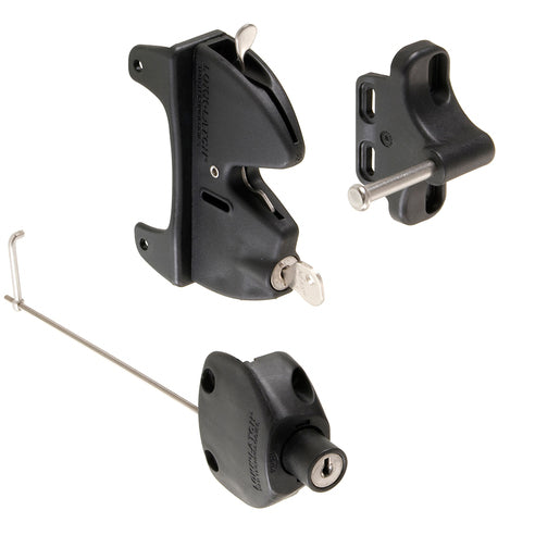 CRL Black Lokk-Latch "Series 2" for Square Post - LLA2BL