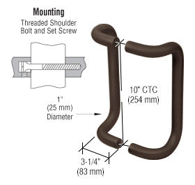 CRL 10" Offset Pull Handles Back-to-Back