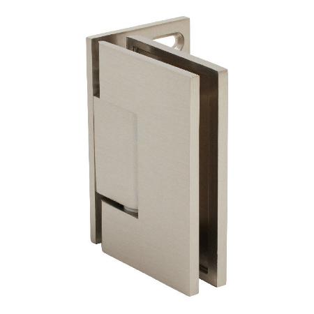 CRL Melbourne Adjustable Wall Mount Offset Back Plate with Cover Plate Hinge