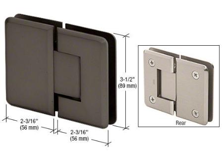 CRL Pinnacle 180 Series 180 Degree Glass-To-Glass Standard Hinge