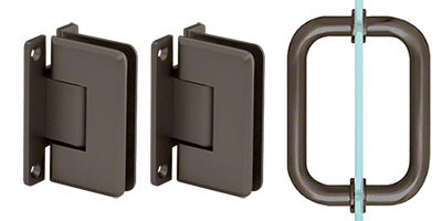 CRL Pinnacle Shower Pull and Hinge Set