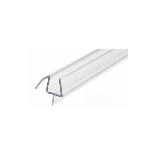 CRL Co-Extruded Clear Bottom Wipe with Drip Rail for 3/8" Glass - 31-5/8 in long